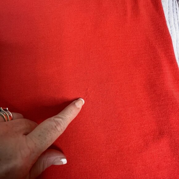 Chicos Women’s Sweater And Cardigan Set Size 16/ XL Burnt Orange Sleeveless - Picture 9 of 16